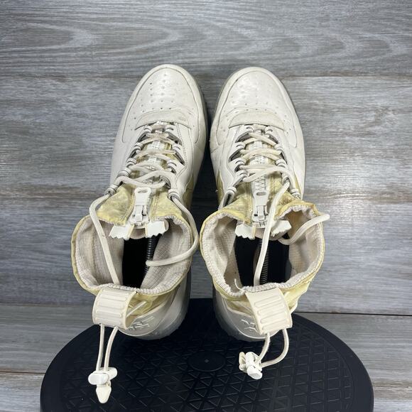 Nike Men's Air Force 1 WTR GTX White Leather CQ7211-002 Boots Sneakers Size 12 - Picture 8 of 9